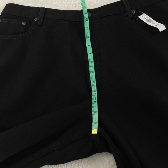 NEW LL‎ Bean Original Fit Relaxed Black Jeans Size 20 Petite Dbl L 299539 Cotton - Picture 7 of 11